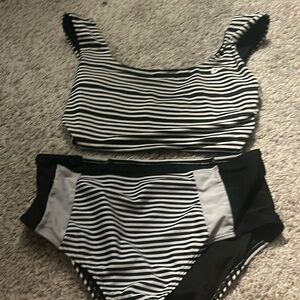 Nike zebra print swimsuit
